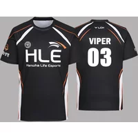 2025 New HLE Esports Club Uniform Zeus Viper Jersey League of Legends Game Sports Training Suit T-shirts Casual Streetwear Loose