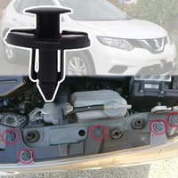 For Nissan Note E12 2013 2014 2015 2016 X-Trail T32 Car Wheel Arch Lining Trim Bumper Clips Facias Splashguard Rivet Accessories
