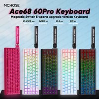 Mchose Ace 68 Ace60 Pro Ace68 Ace60 Gaming Magnetic Keyboard Wired Rapid Trigger 0.005mm 8K Return 0.1ms Gamer Keyboard