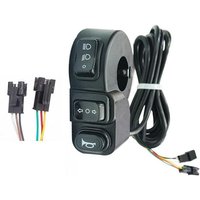 AliExpress TOOPRE 3-in-1 Motorcycle Switch Headlights Turn Signal And Klaxon Control SM Connector Button For E-bike And Motorcycle 22mm Handlebars