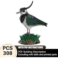 Creators Animal Series Model MOC Building Bricks Northern Lapwing Modular Technology Gifts Holiday Assemble Children Toys Suit