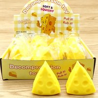 New Kawaii Cheese Squishy Pinch Fidget Toy Novelty Soft Slow Rebound Lovely Mood Soothing Sensory Toy for Holiday Party Favors