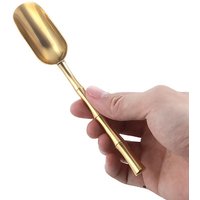 Brass Copper Dinnerware Set Spoon Tea Spoon Dessert Coffee Ice Cream Spoons Kitchen Accessories Bar Tools New Bamboo Creative