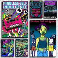 Punk MSI M-Mindless Self Indulgence Poster High Quality Print Home Decor Wall Art Mural Room Bar Decoration