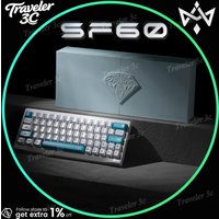 NDNH SF60 Limited Magnetic Switch Gaming Keyboard 6063 Full Aluminum Shell 8000Hz Polling Rate 0.08ms Latency RT 0.001mm