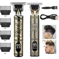T9 Vintage Beard Shaver Electric Hair Cutting Machine Travel Cordless Shaver Trimmer USB Charging Beard Clipper For Men's Barbe