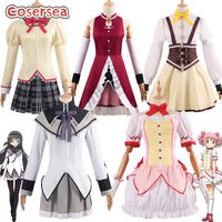 Cosersea Kaname Madoka Akemi Homura Cosplay Costume Puella Magi Madoka Magica Tomoe Mami Miki Sayaka Sakura KyoukoOutfit Fullset