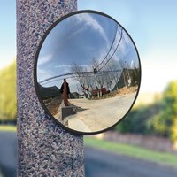 Security Convex Mirror 30cm Outdoor Road Traffic Blind Spot Mirror Weather Proof Driveway Mirror For Parking lot turning road