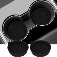 2PCS Non-Slip Car Cup Holder Mats Thickened Rubber Coaster Auto Interior Anti- Skid Water Bottle Mat