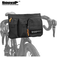 Rhinowalk Bike Handlebar Bag 2L Big Capacity Cycling Bag Front Tube Pannier Basket Shoulder Fannt Pack MTB Road Accessories