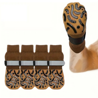 Non-Slip to Prevent Licking and Biting of Hard Wooden Floors Strong Grip Paw Protection Anti-Scratch Double-Sided Dog Socks