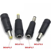 DC Power Converter Plug DC5.5x2.5 mmTo 4.8X1.7mm Female 4.8*1.7mm Male to 5.5*2.1mm Adapter For HP Laptop Computer DC Jack