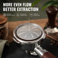 Multi-size Coffee Puck Filter Screen 0.2mm Mesh Fits 51/53/58.5mm Portafilter for Smooth Daily Espresso Coffee Extraction