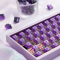 HMX Meteorite Switch Linear Clacky Sound 5 Pins 37g 45g Fine Lubrication New Mold Custom Mechanical Keyboard Switches Gaming PC