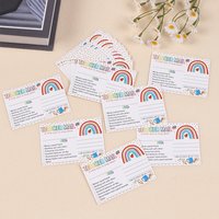 50/100/200Pcs Rainbow Teacher Mail Incentive Cards for Elementary Students Classroom Supplies