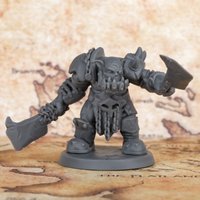 Fantasy Ork Warrior Miniature – Strategy TTRPG Figure, Ideal for Tactical Tabletop, Collectible Gift for TRPG Enthusiasts