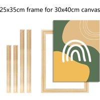 25x35cm Wooden Frame for 30x40cm Canvas Pictures Frame Wooden Diamond Painting Frame Wall Picture Poster Photo Frame Home Decor
