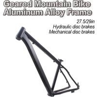 AliExpress NONE MTB Frame with Gears 29/27.5 Inch Aluminum Alloy Mountain Bike Frame 17 Inch Disc Brake Compatible MTB Frame Derailleur Ready
