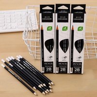 12pcs/set Wood Pencil Students 2B Hexagonal Special Sketch Children's Drawing Pencil Student Stationery Office School Supplies