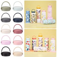 Sealing Bottle Cover Splash Spill Proof Plain Only Lid For 1000ml Cup Multicolor Thermos Cup Cap Cover Accessory with Handle