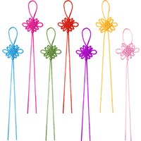 10pcs/lot 26-30cm Chinese Knots Colorful Hand Knit Tassels Pendants For Jewelry Making DIY Festival Party Home Decor Accessories