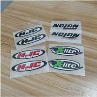 AliExpress NONE 2 Pairs Motorcycle Car Motorbike Sponsor Brand Logo Stickers Outdoor Cycling Helmet Decals Waterproof Reflective Sticker