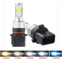 2Pcs Car P13W PSX26W Led Daytime Running Lights CSP 6000k White Car Super Bright DRL Fog Lamp light Bulbs 12V 24V