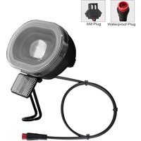 DH010 Headlight Bicycle High Headlight Super Bright 100Lux 12V-48V Riding Accessories 2Pin SM/Waterproof Plug Front Lamp Light