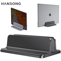 Vertical Laptop Stand For MacBook Aluminum Stand With Adjustable Dock Size Fits All MacBook Surface Chromebook Laptops Holder