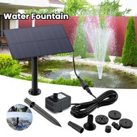 5W 1.5V Solar Power Panel Water Pump Garden Decoration with Stake Solar Panel Fountain Energy Saving 180L/h Kits for Fish Tank