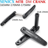 SENICX MTB Mountain Bike Crankset Bicycle Crank 165mm 170mm 175mm Aluminum Alloy crank