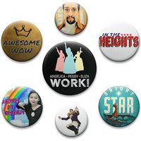 Creative Handmade Brooch Miranda Cosgrove Hamilton Inspired DIY Tinplate Badges Canvas Bag Decor Button Pins Clothes Accessories