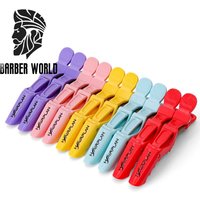 10PCS/LOT Hairdressing Alligator Plastic Hair Clips Clamps Holding Hair Section Claw Bow Hairpins Hair Styling Accessories