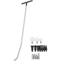 Paintless Dent Hail Repair Tool Stainless Steel Long Lasting Rustproof Auto Body Dents Removal Rods Tool with 14 Head Kit