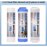 Universal 10x2.5 Inch 3-Stage Water Filter Set Replacement, PP Sediment & Carbon Block Cartridges for Home RO System