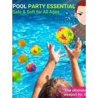 20-50Pcs Absorbent Reusable Cloth Splash Balls Soft Throwing Water Balls for Summer Beach Pool Outdoor Group Sports and Party