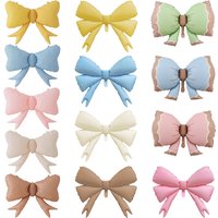 Large Size Matte Bow Foil Balloons Macaron Colored Bowtie Ballon Gender Reveal Birthday Party Decoration Baby Shower Globos