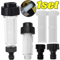 Universal G3/4" Transparent Thread Water Filter Quick Connect High Pressure Washer Sediment Strainer for Car Wash Garden Hose