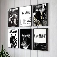 P-Playboi Carti I AM MUSIC Poster for Living Room, Bedroom, Office, or Bar, Frameless, Indoor Use, Bedroom Wall Art.
