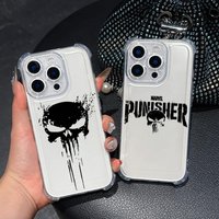 The Punisher Marvel Case For Samsung Galaxy A17 A37 A57 A07 A56 A26 A36 A06 A16 A55 A35 A25 A15 A05 A54 A52 A34 Soft Clear Cover