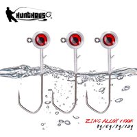 Hunthouse Fishing Hook Set Zinc Alloy With Big Eyes 5g/7g/10g/14g Jigging Jig Screw Head For Soft Lure Fish Gear Accessories