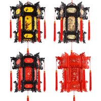 Chinese Antique Palace Lantern Hexagonal Riding Lantern New Year Relocation Spring Festival Chandelier Restauran Decoration