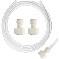 Tubing Quick Joint,3/8'' Push Fitting x 5/8'' Female Thread,Hose Adapter Quick Connector Use for Keg Coupler & Beer Faucet Shank