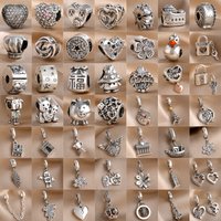 925 Silver Duck, Pig, Heart shaped Bead Iron Tower, Dog Claw Pendant Fit Original Bracelet DIY Accessories Exquisite Jewelry