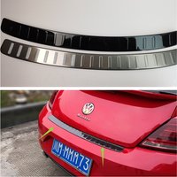 FOR Volkswagen Beetle 2012-2013 2014 2015 2016-2017-2019 Rear Trunk Bumper Protector Scuff Plate Rear Door Sill Car Accessories