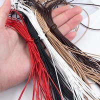 10 Meters Black White Khaki Waxed Cord Polyester Nylon Braided Rope for Necklace Collar Pendants DIY Accessories