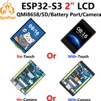 ESP32 S3 LCD Camera Development Board 2 inch Display QMI8658 Sensor / Battery Port LVGL/HMI For Arduino