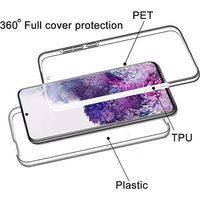 360 Full Clear Case for Samsung Galaxy S22 S21 S23 S20 FE S10 S9 S8 Plus S7Edge Note 20 10 9 Ultra Double Transparent Cover