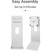 Aluminum Monitor Stand VESA 100x100 for 27 32 34 Inch Monitor Height Adjustable or Fixed Desktop Screen Mount Holder