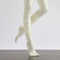 Fashion Cotton Five Finger Yoga Socks Non-Slip Split Toe Over Knee Socks Breathable Loose Socks Ladies